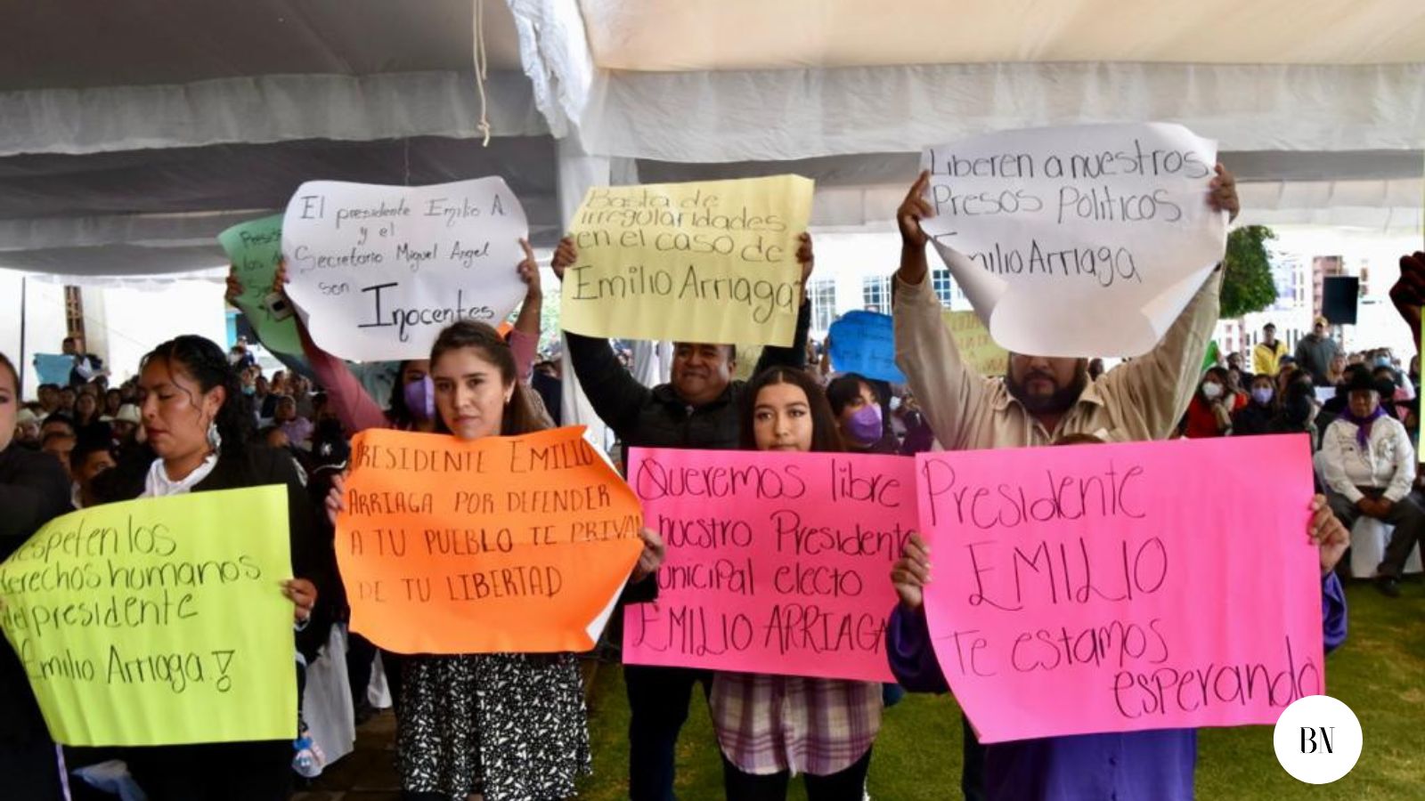 “Libertad para nuestro  presidente”, piden en Ocuilan